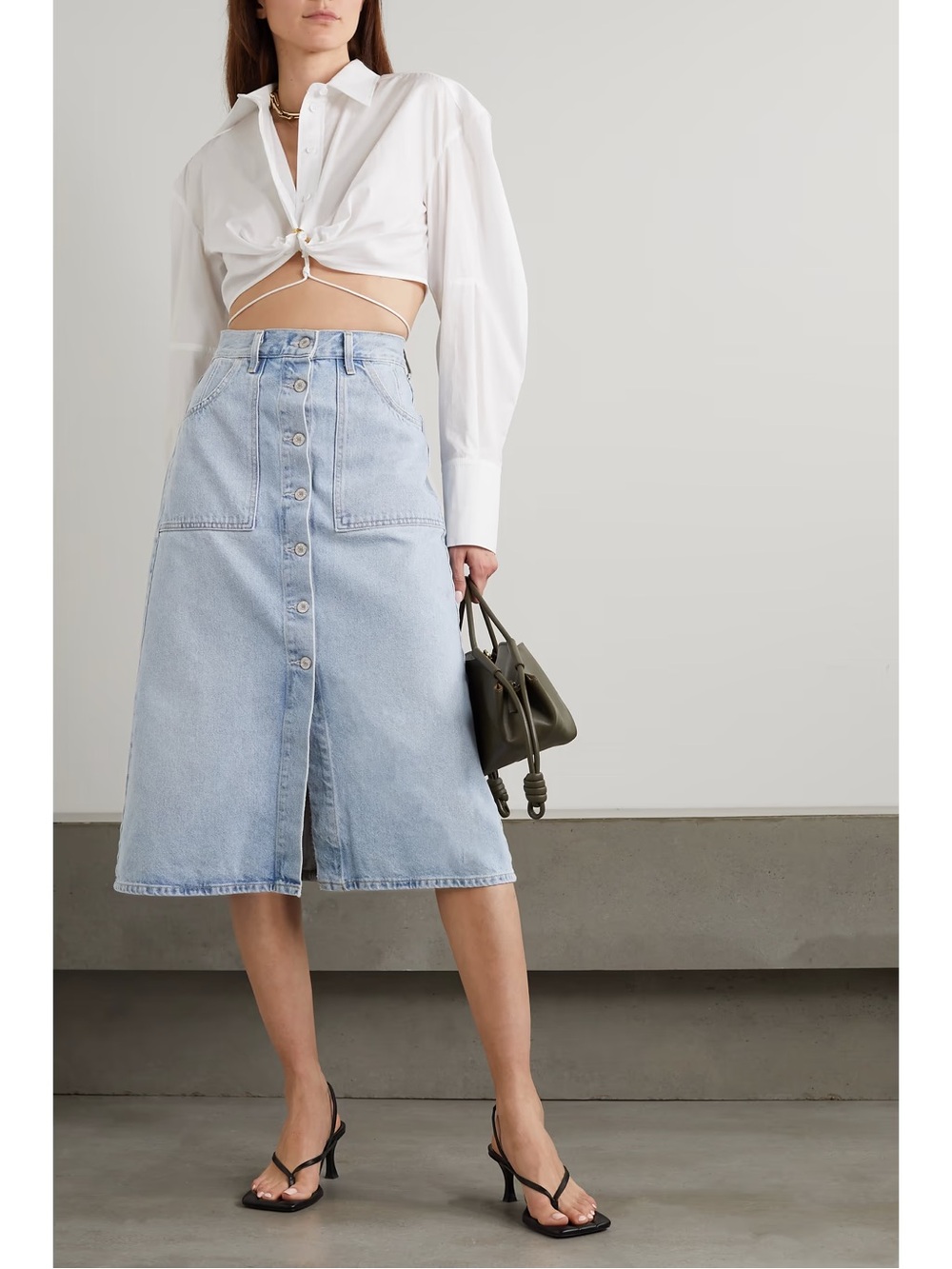 Citizens of Humanity Anouk midi skirt in Orbit size 27